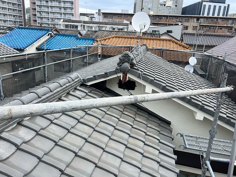 屋根瓦施工前2 屋根瓦施工前2