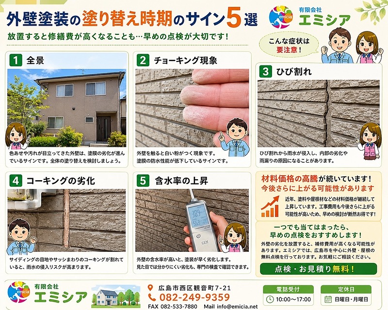 塗りかえ時期 塗りかえ時期