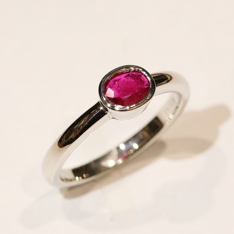 広島県廿日市市F様のプラチナルビーリングジュエリーリフォーム後