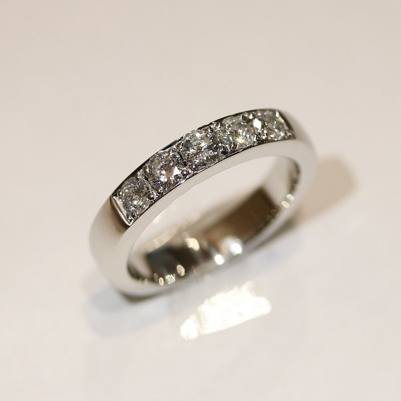 広島県東広島市K様のプラチナダイヤ一文字リングジュエリーリフォーム後