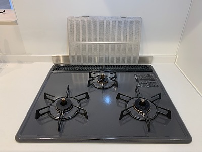 広島市東区温品　キッチンコンロ洗浄