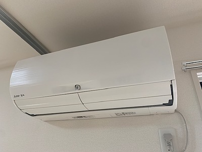 広島市東区中山　三菱霧ヶ峰エアコンクリーニング