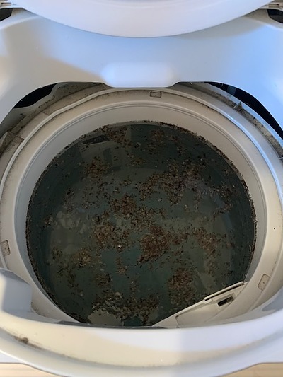 広島市中区吉島　縦型洗濯機クリーニング