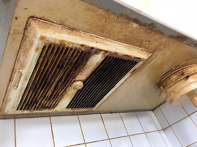 広島市南区東雲　換気扇クリーニング