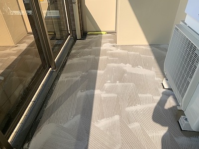 広島市南区松川町　マンションベランダ清掃