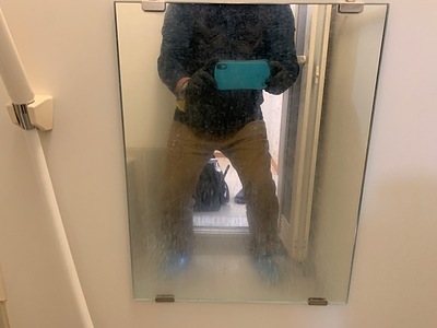 広島市東区牛田　浴室 鏡ウロコ取り