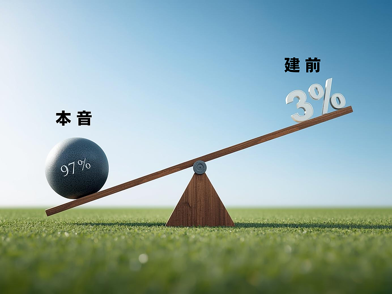 本音と建前のバランス