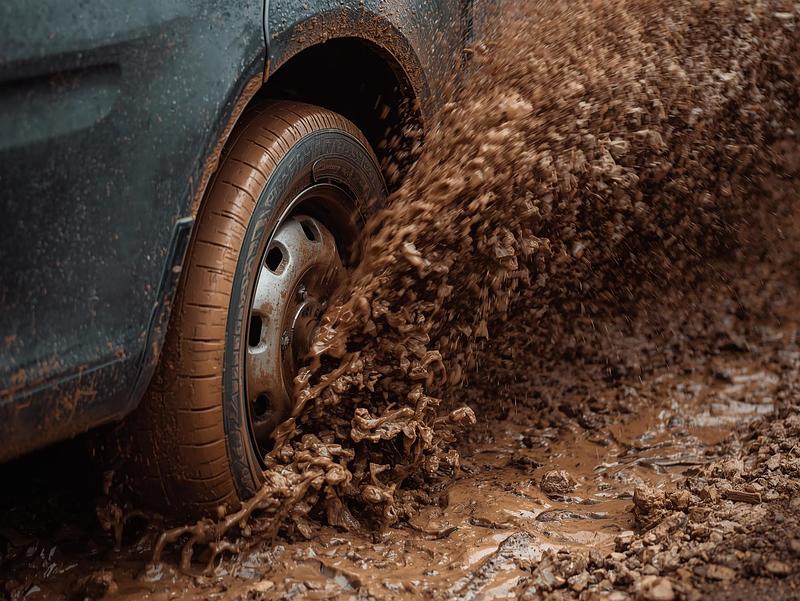 抜け出せなくて困っている車