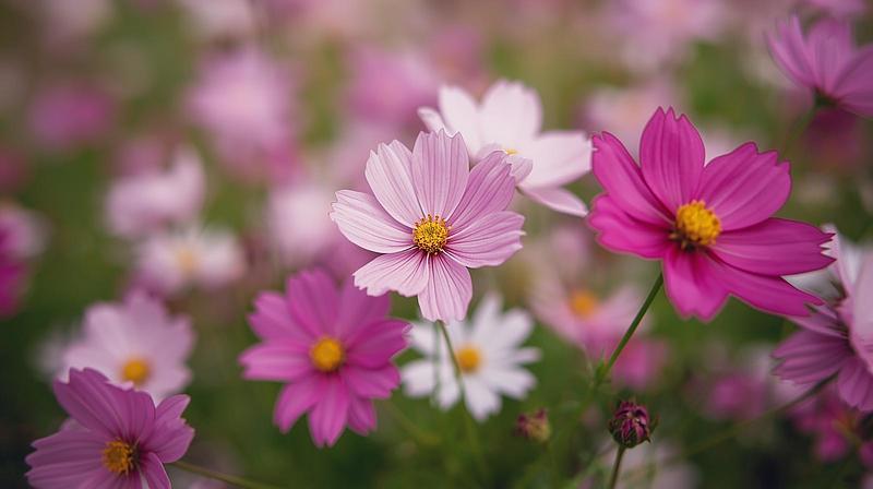 花畑の中の花にもいろいろある。