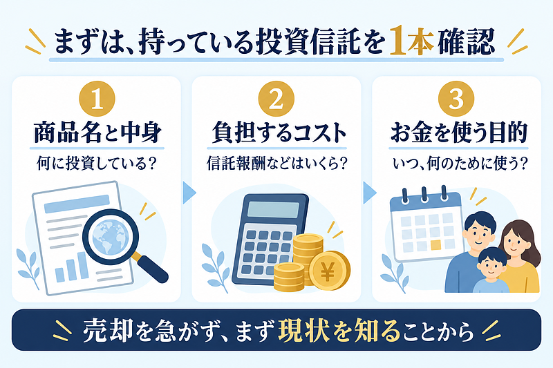 投資信託を確認する3つのポイント