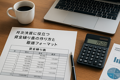 月次決算に役立つ資金繰り表の作り方と最適フォーマット
