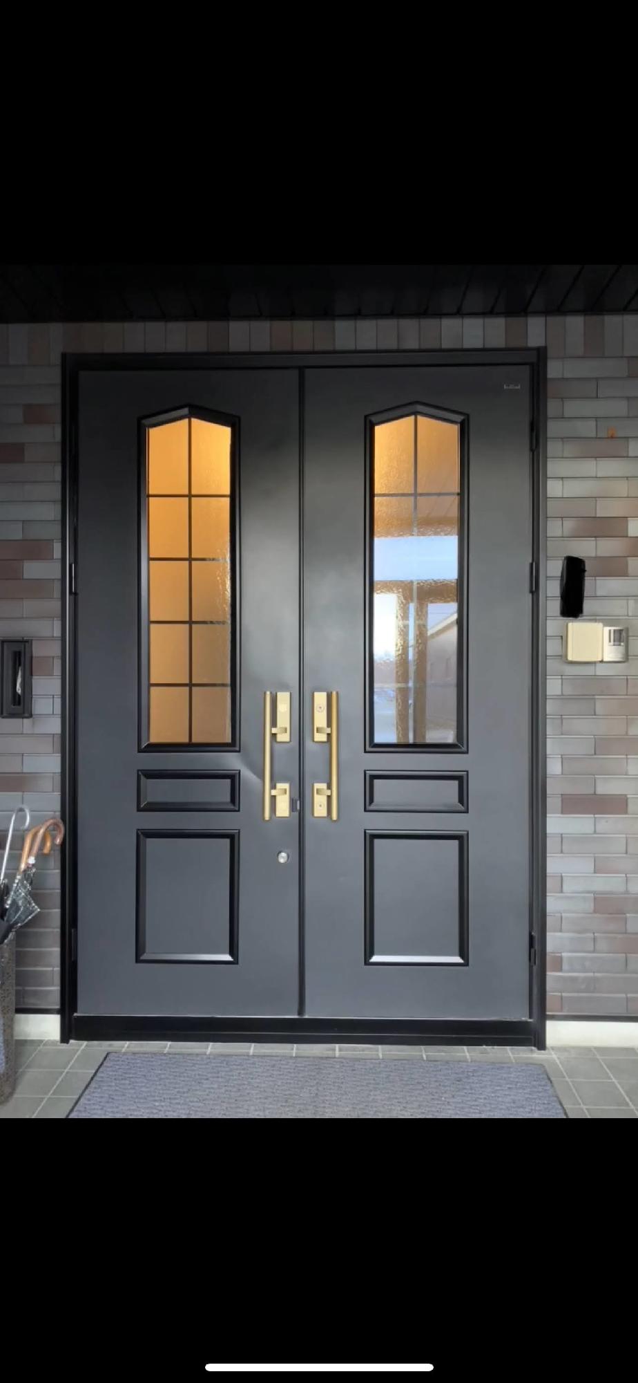 北広島市 玄関ドア 塗装工事 施工後