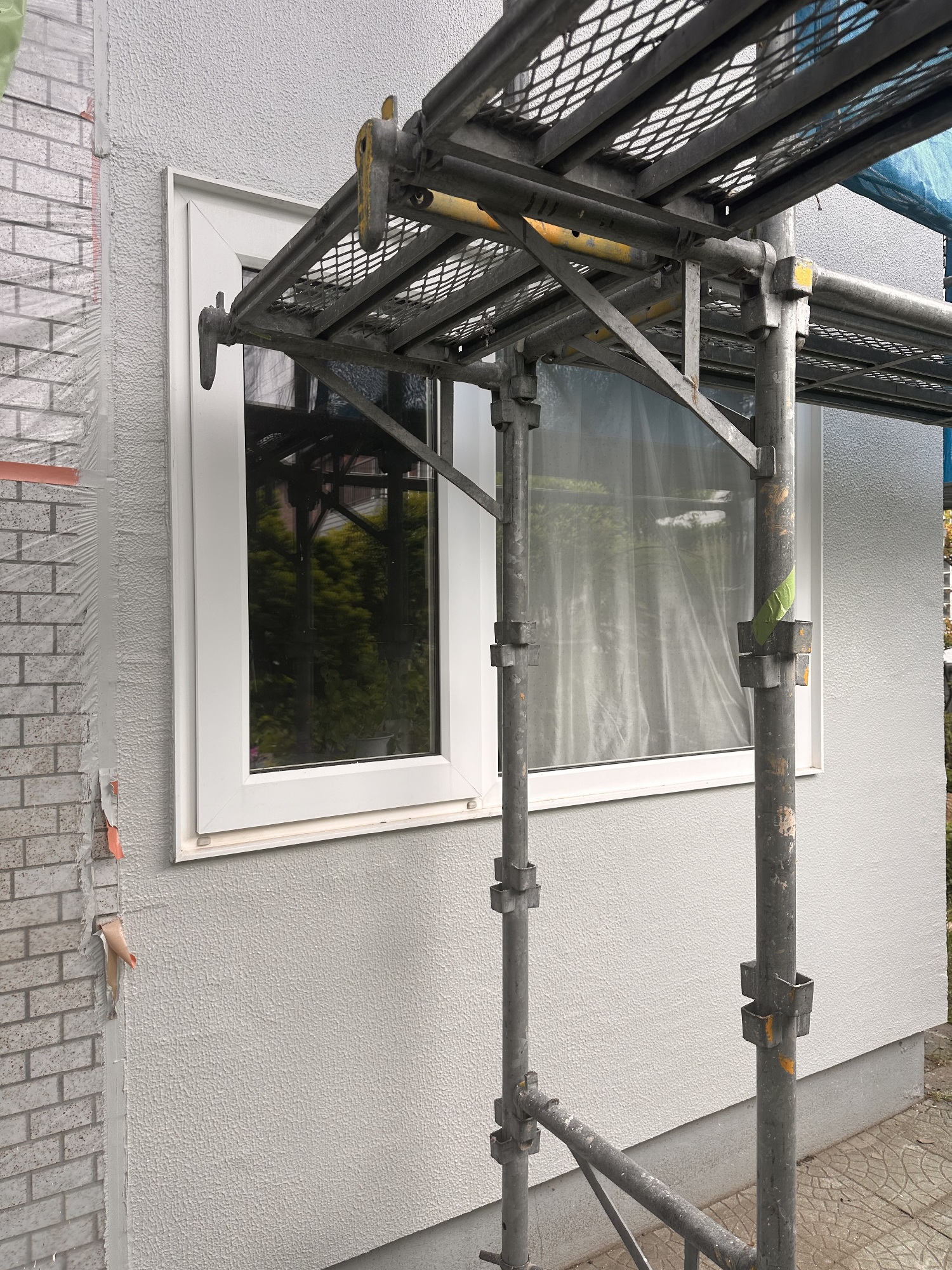 南区 住宅塗り替え工事 サッシ塗装 施工前