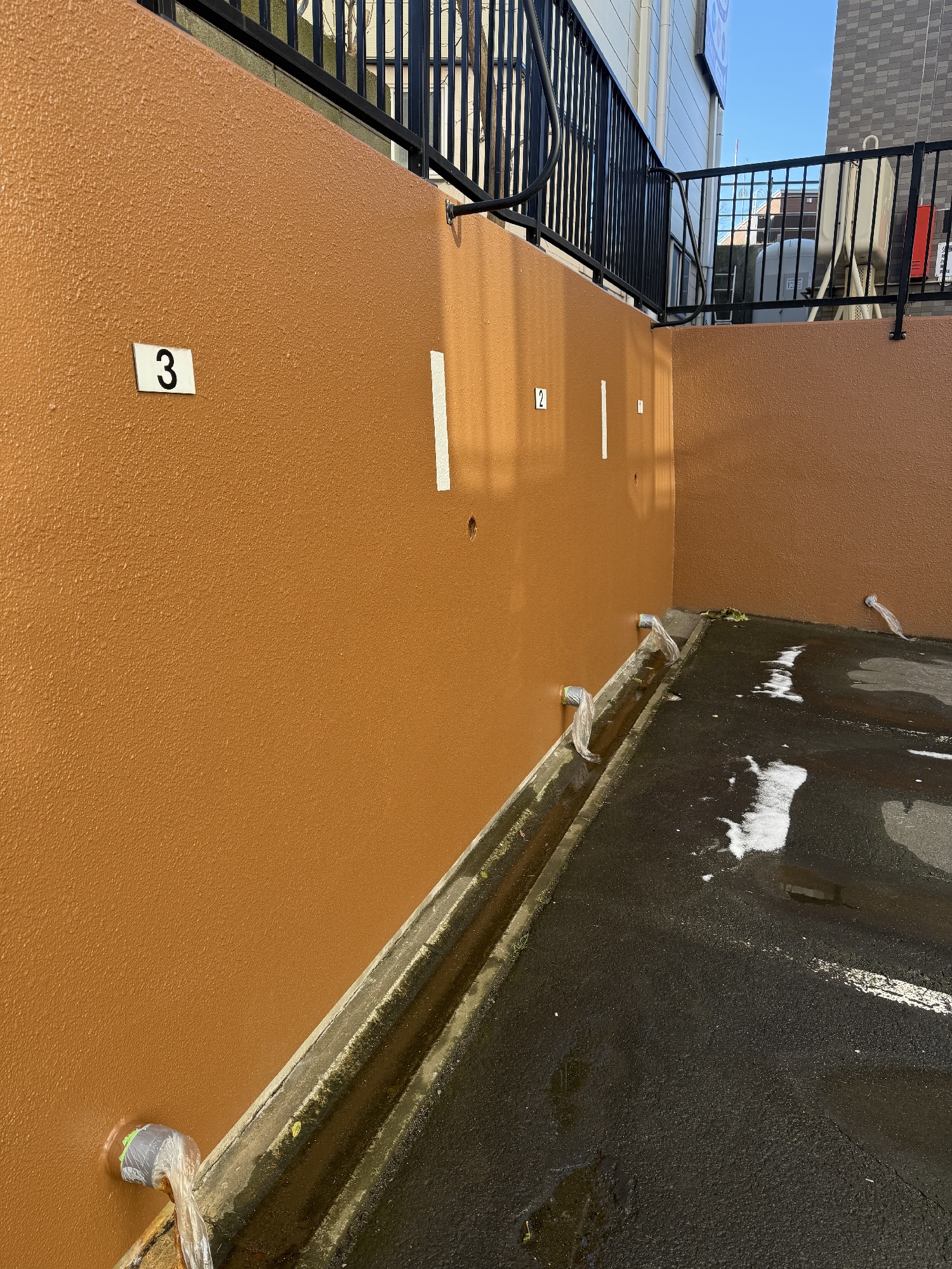 手稲区マンション 外構塀 施工後