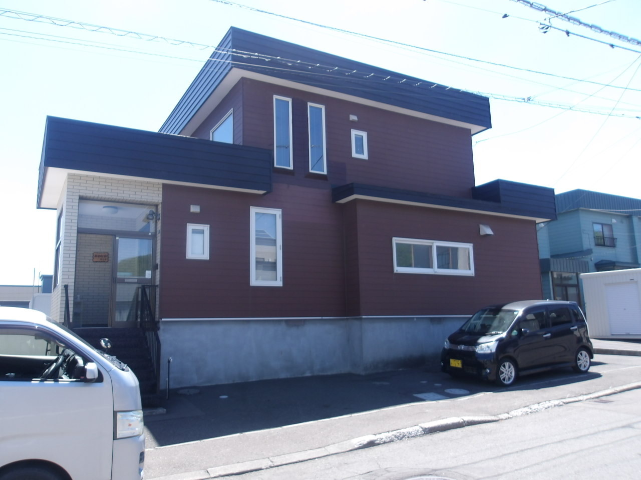 札幌市西区戸建 外壁・屋根塗装工事 施工前