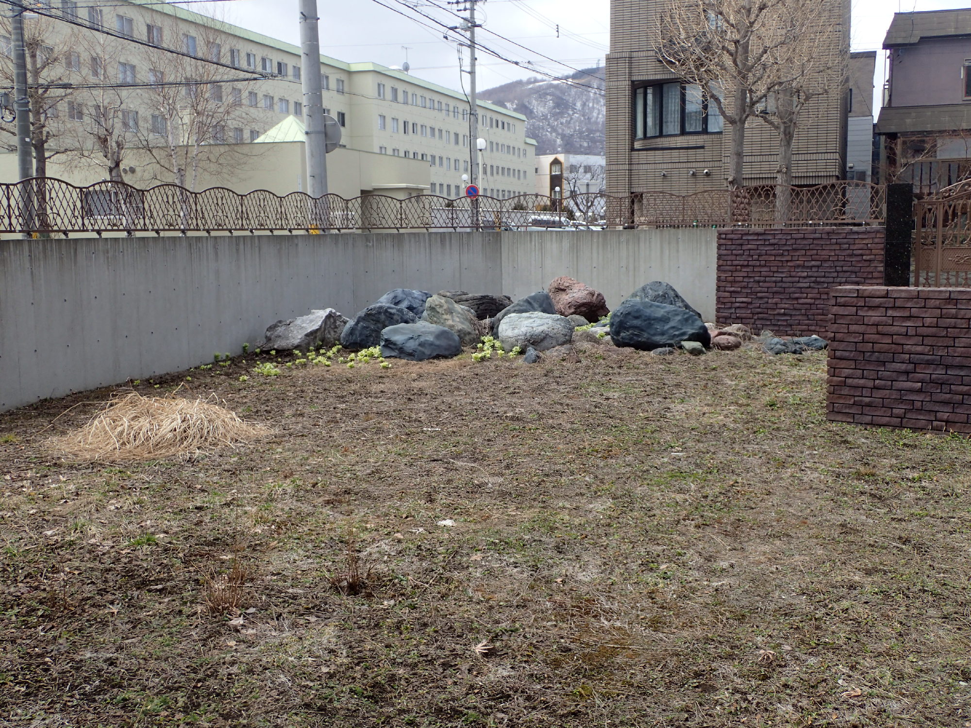 庭づくり。施工前。