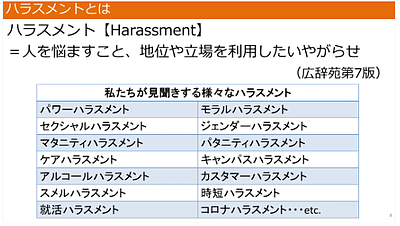 ハラスメントの危険信号