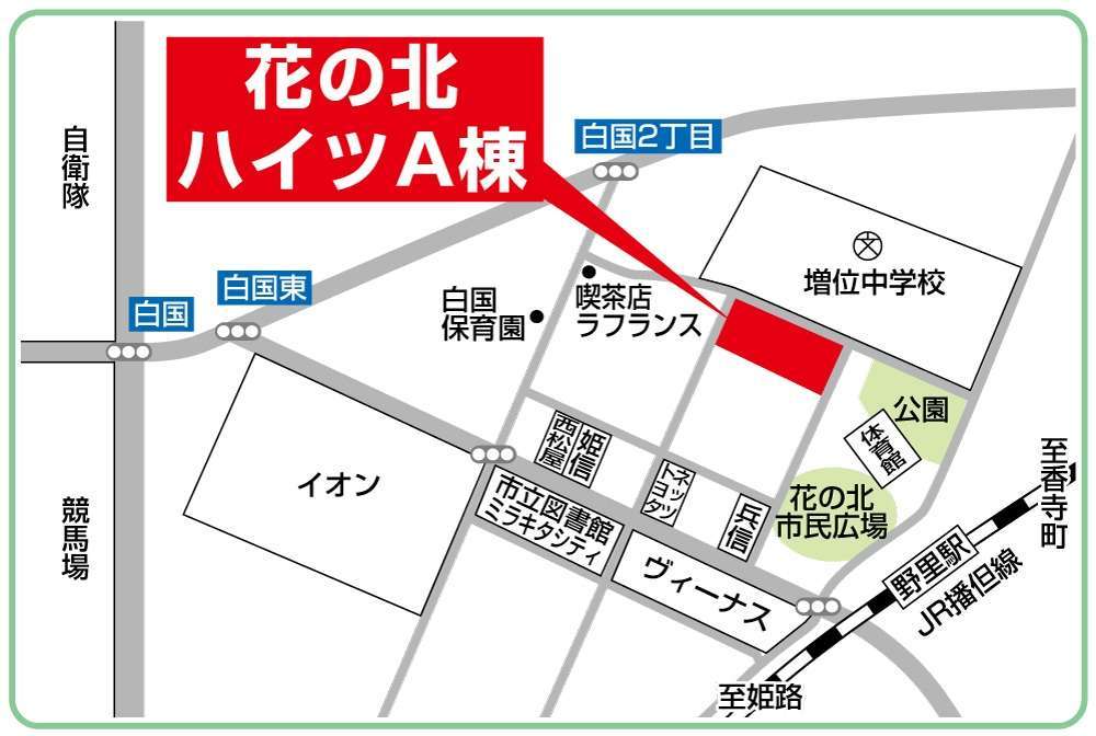 案内図。敷地内駐車場あり（R6.9時点空きあり）