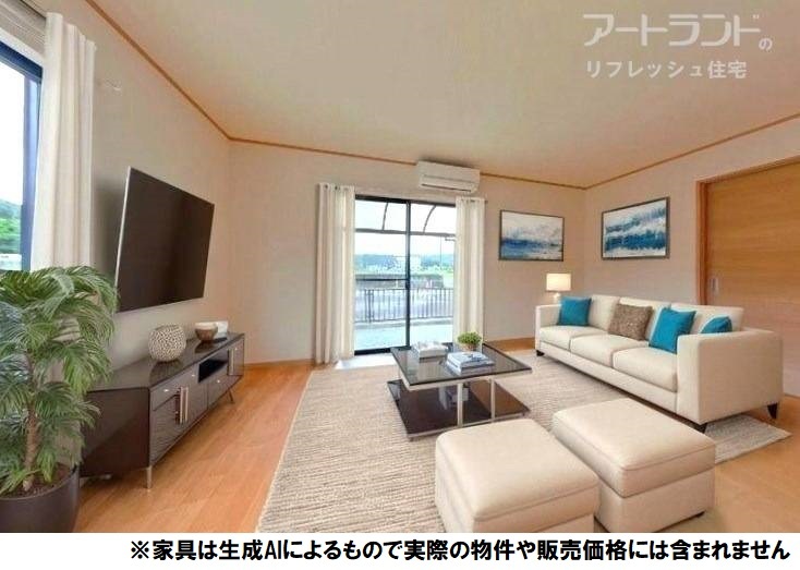 リビングに家具を置くとこのようなイメージです