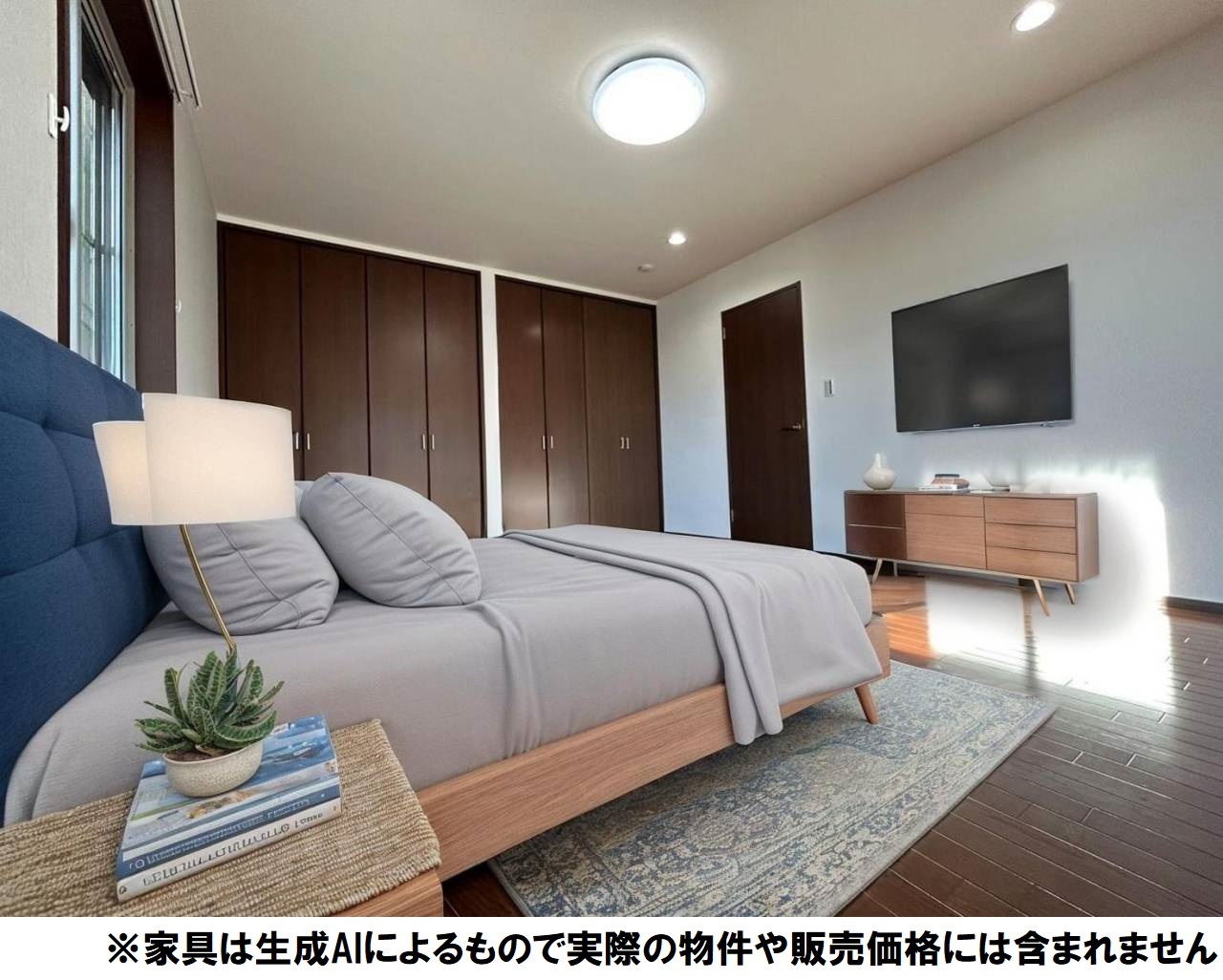 2階10帖洋室は大きなクローゼット付きで主寝室に