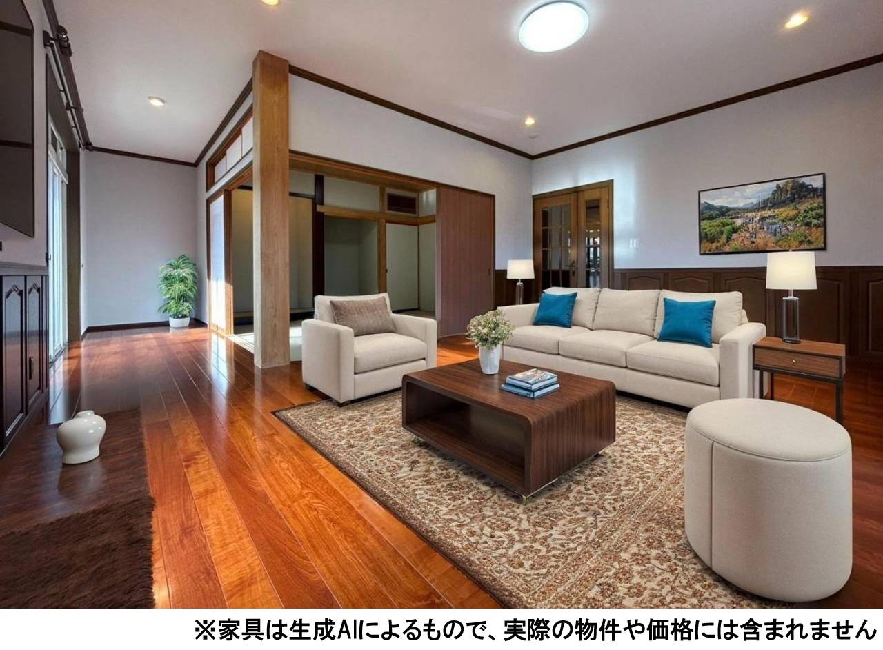 家具を置いても広々使えます