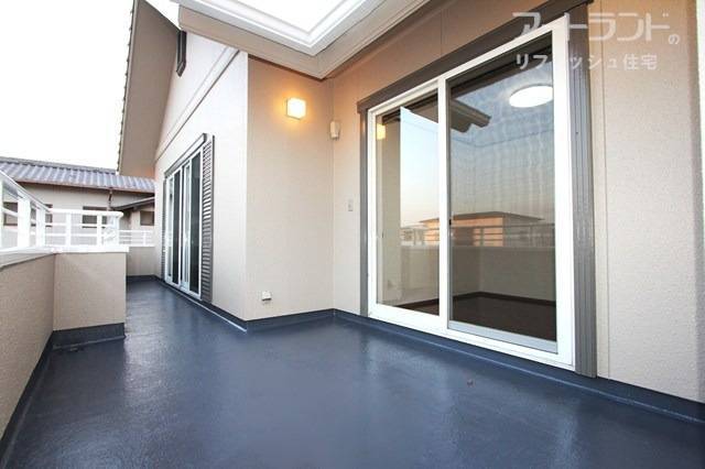 2面バルコニーで便利