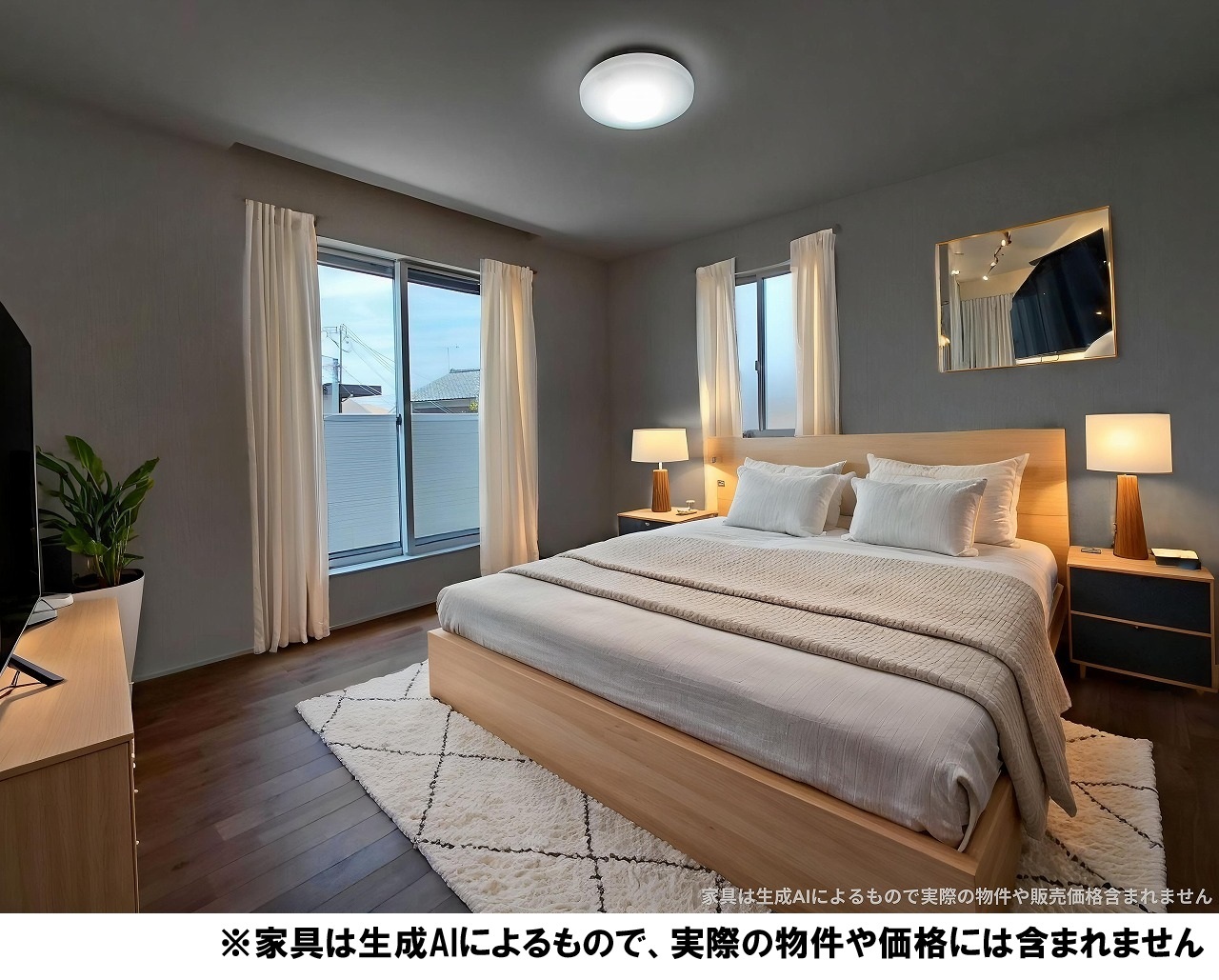 8.5帖洋室。広々した寝室をイメージ