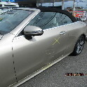 メルセデスベンツ・E200、左フロントドア廻りの事故修理（鈑金・塗装)