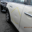 BMW・ミニクーパー、右リアドアの事故修理（鈑金・塗装）