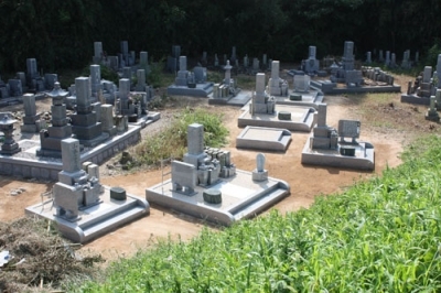 地域の村墓地