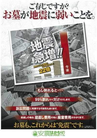 地震で隣のお墓が倒れ、自分のお墓が傷ついた③東日本大震災の場合はどうなるの？