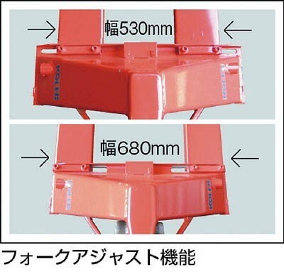 コレック　フォークアジャストパレットトラック