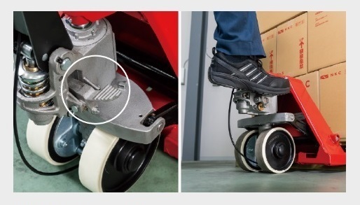 コレック　パレットトラック　NEシリーズ　足踏みペダル　標準装備　KOLEC