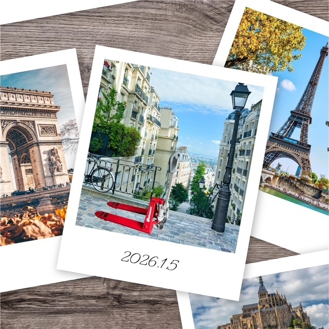 謹賀新年　2026年　ハンシン運搬機　ハンドリフト　ローリフト