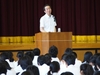 長野県塩尻西部中学校での講演会「学力向上のための７つの問いかけ」