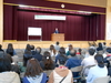 兵庫県明石市立野々池中学校での人権講演会