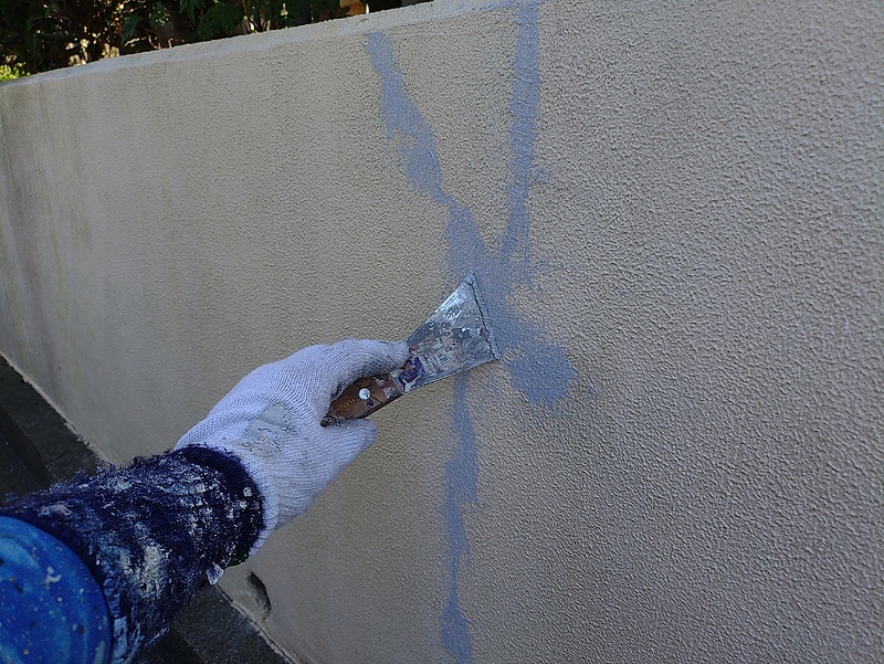 外壁塗装　下地処理