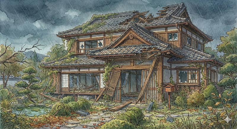 放置された空き家