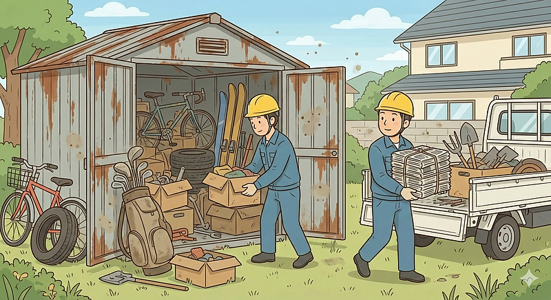 物置の解体撤去