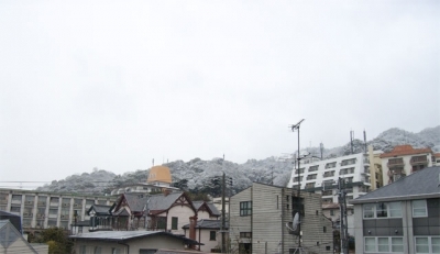 神戸　北野　冬の風景