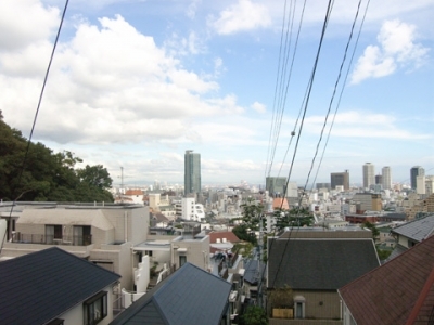 神戸市中央区山本通の俯瞰