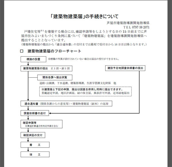 芦屋市の建築指導