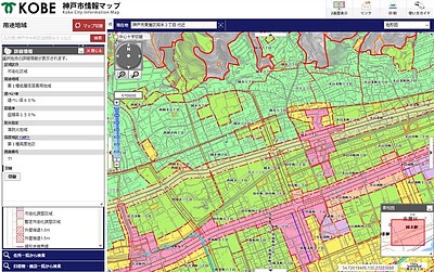 神戸市情報マップの例