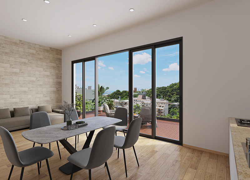 神戸の眺望の見える家