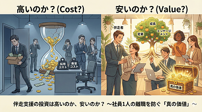 伴走支援の投資は高いのか、安いのか？〜社員1人の離職を防ぐ「真の価値」〜