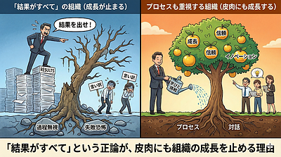「結果がすべて」という正論が、皮肉にも組織の成長を止める理由