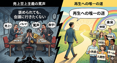 「褒められても、会議に行きたくない」3社でNo.1を獲った僕が、売上至上主義の罵声の中で失ったものと、再生への唯一の道