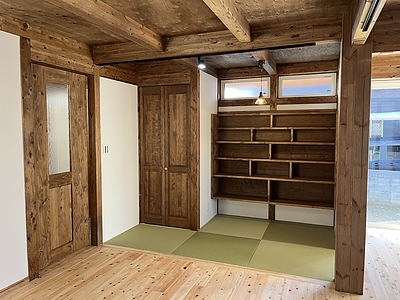 ひのきの香りが残ります。