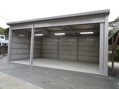 大型駐車場施工例。