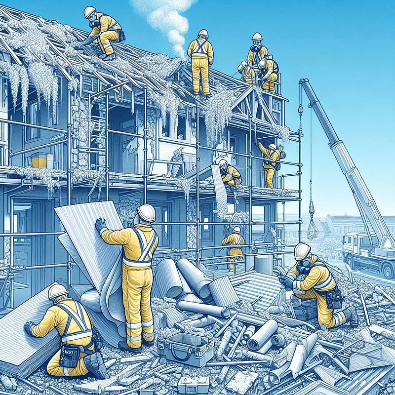 外壁のアスベスト除去工事 外壁のアスベスト除去工事